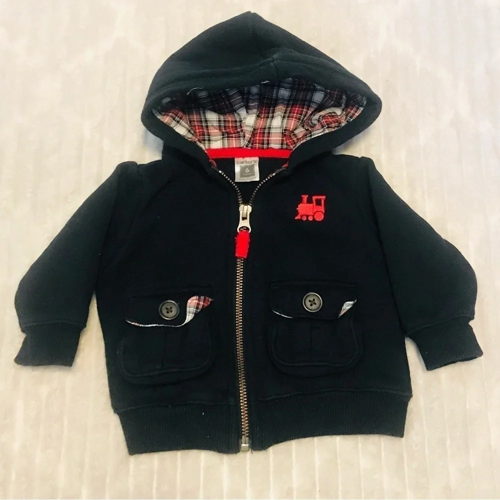 Lot Baby Boy Zip up Jackets Sweatshirts Camouflage Navy Black Size 3-6 Months